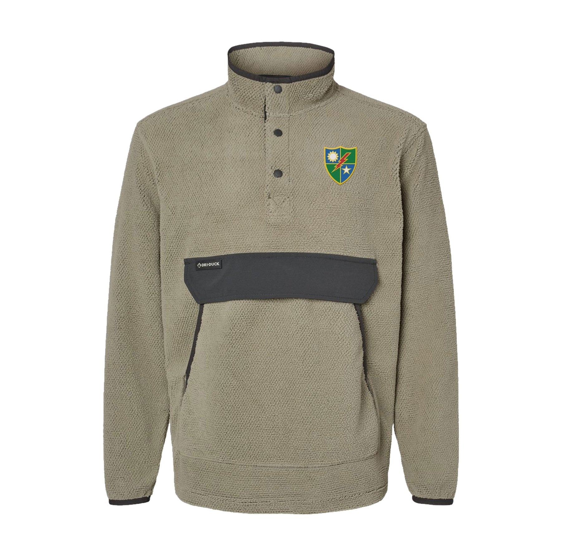 75th DUI Shield Embroidered Mountain Fleece Pullover - Small - Fleece