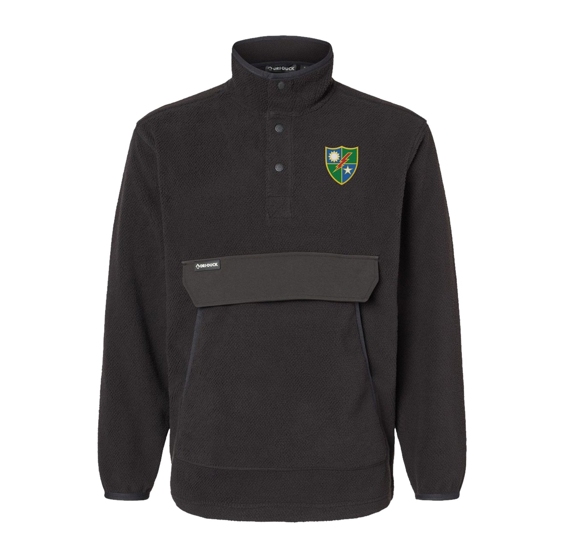 75th DUI Shield Embroidered Mountain Fleece Pullover - Small - Fleece