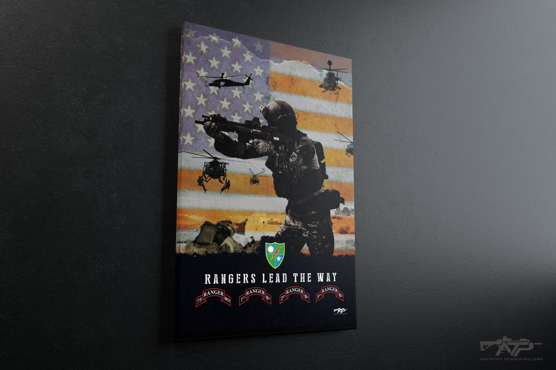 75th Ranger Canvas - Stretched Canvas - Canvas