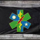 75th Ranger Medic DUI Flag - 3' x 5' - Flag