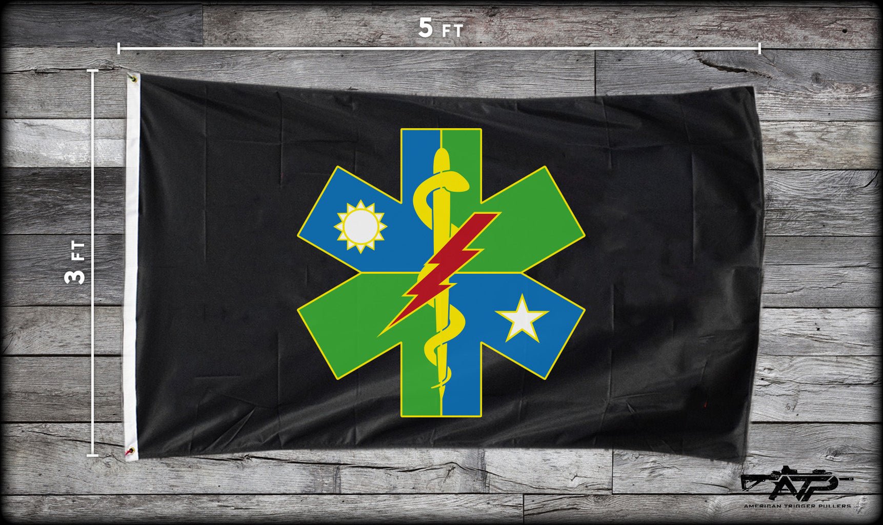 75th Ranger Medic DUI Flag - 3' x 5' - Flag