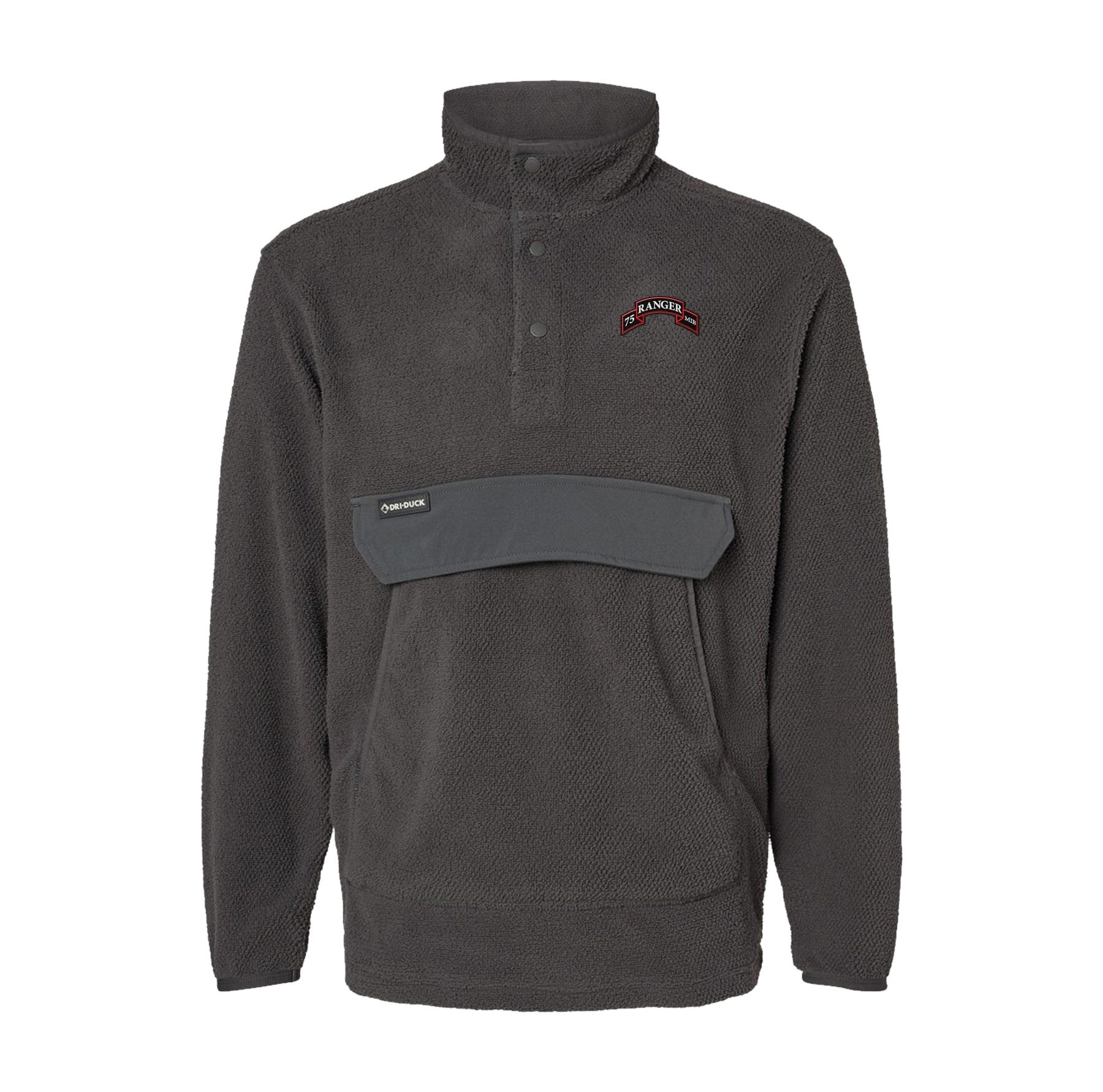 75th Ranger Scroll Embroidered Mountain Fleece Pullover - Small - Fleece