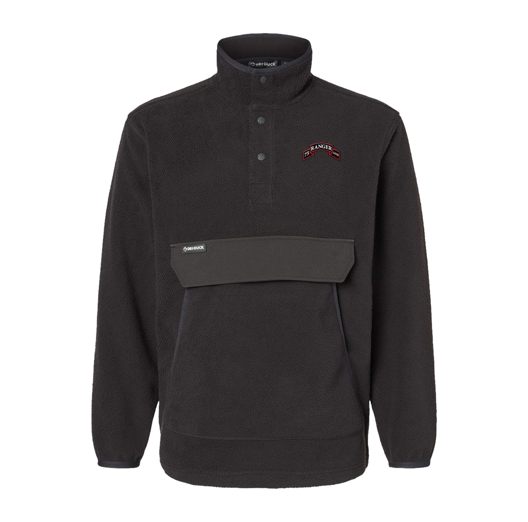 75th Ranger Scroll Embroidered Mountain Fleece Pullover - Small - Fleece