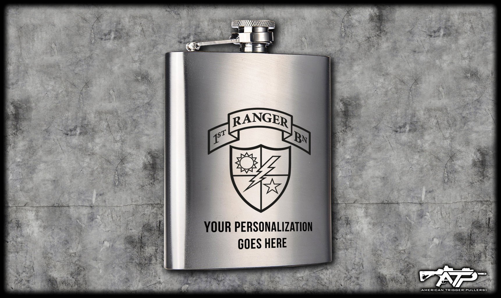 75th Ranger Scroll Flasks - No - Flasks