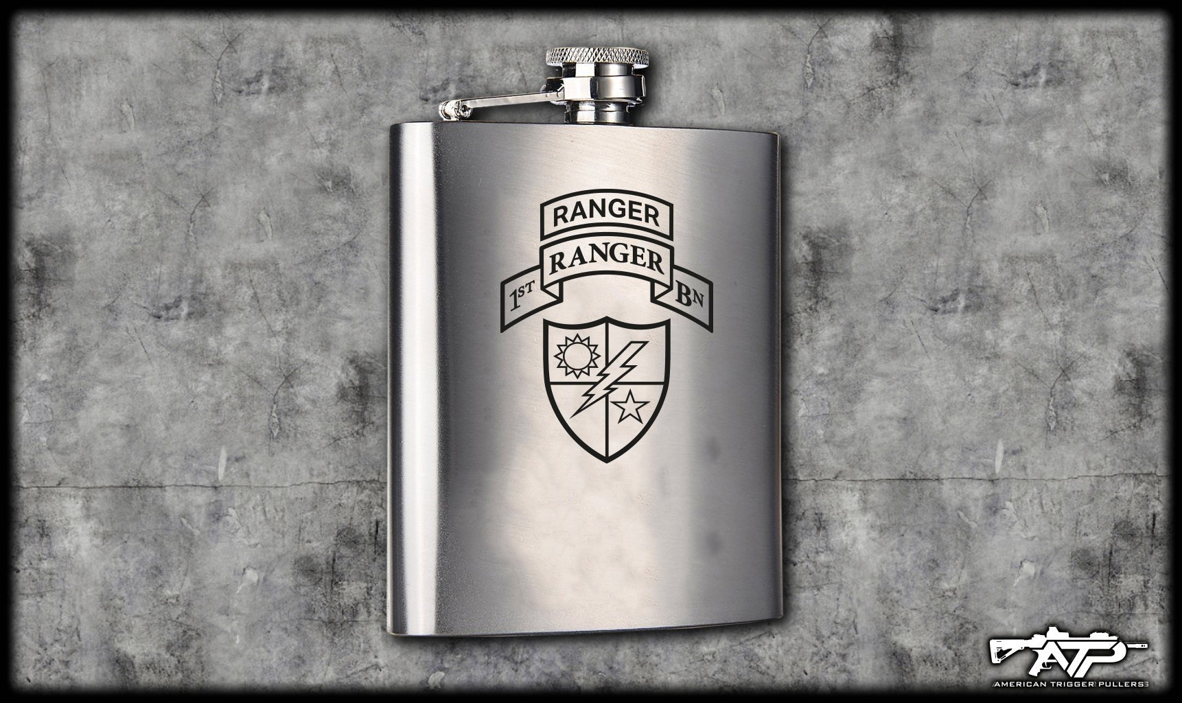 75th Ranger Scroll Flasks - No - Flasks