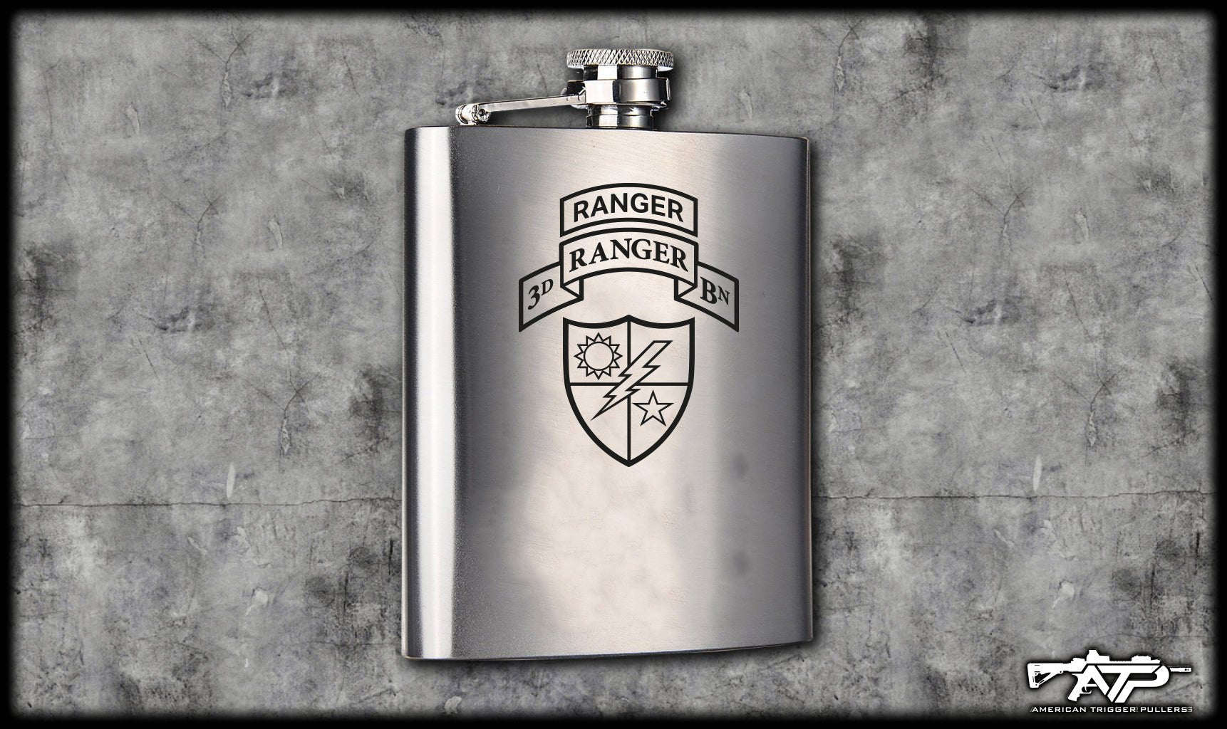 75th Ranger Scroll Flasks - No - Flasks