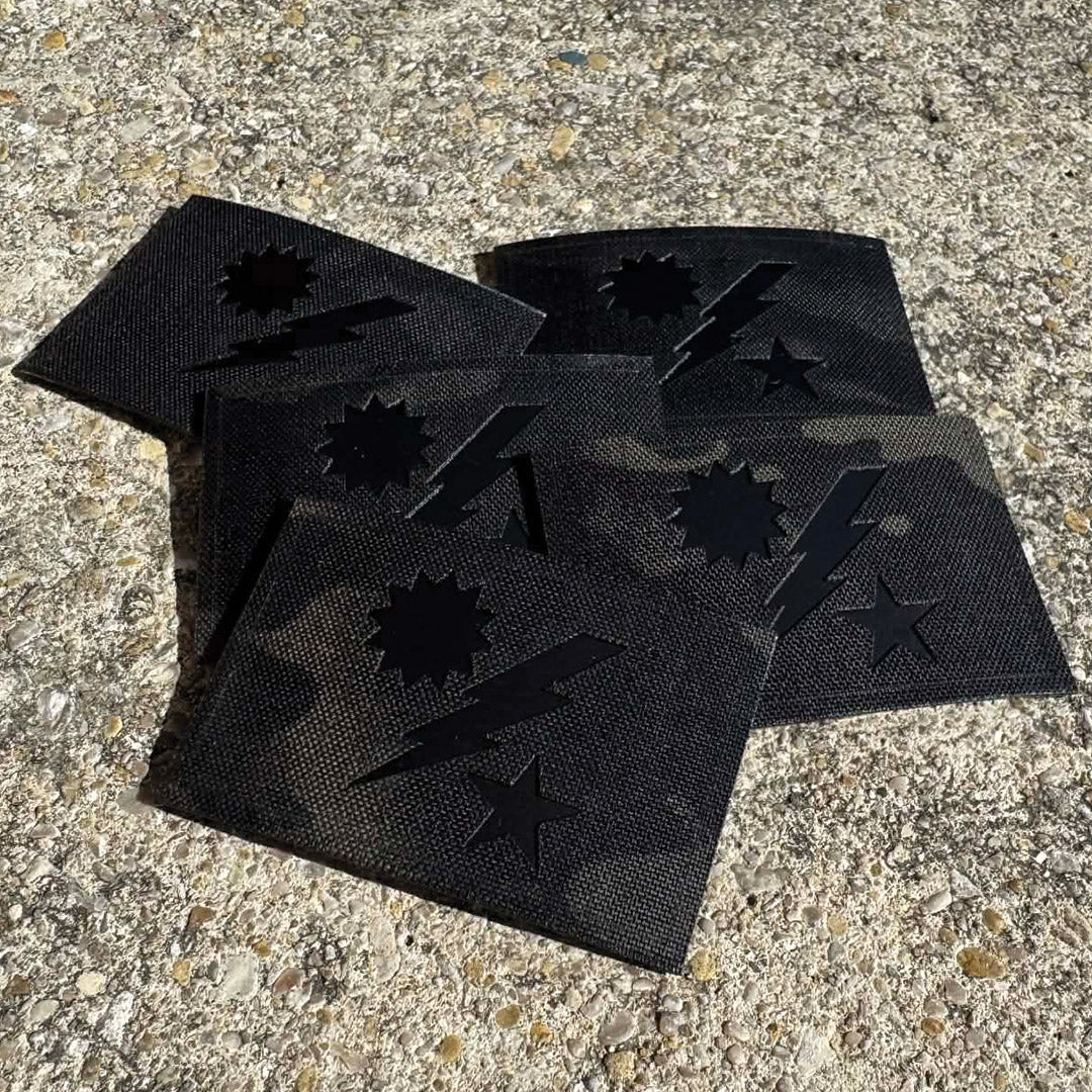 75th SSB Black Multicam Patch - IR Reflective - 3' x 2' - Patches