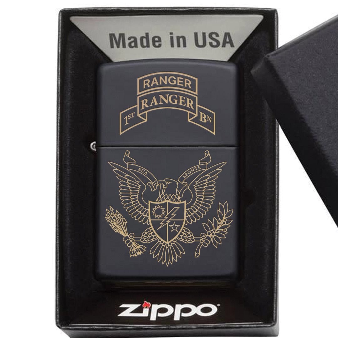 75th War Eagle Lighter - Matte Black - Lighter