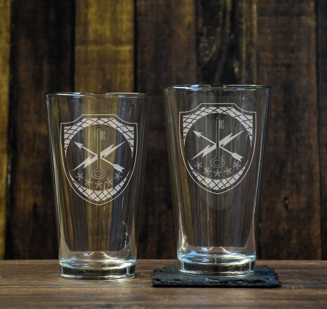 780th Cyber Pint Glass Set - 2 - Pack - Glassware