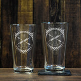 780th Cyber Pint Glass Set - 2 - Pack - Glassware