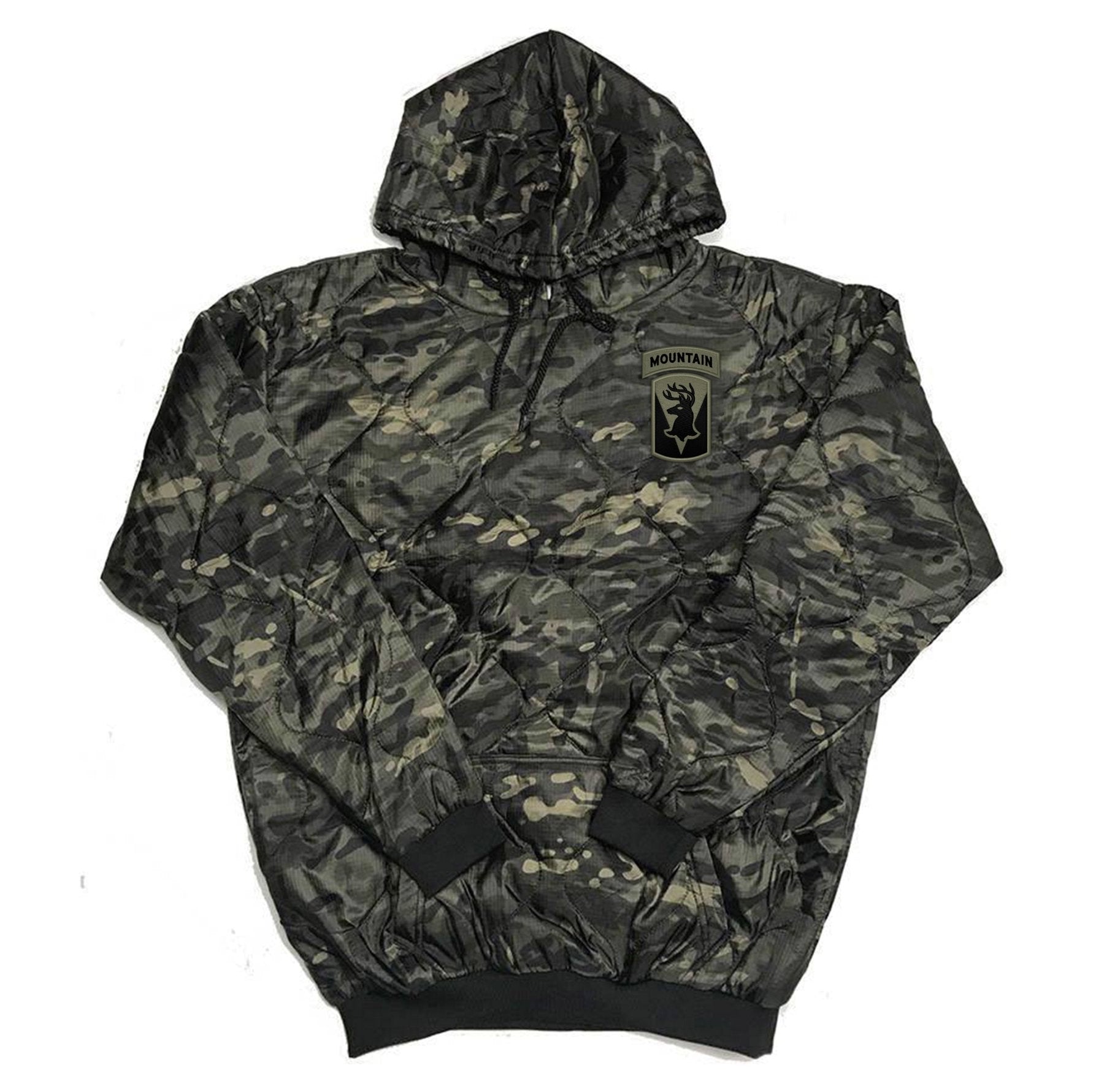 86th IBCT Woobie Hoodies - Black Multicam - Woobie