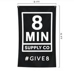 8Min Supply Logo Flag - 3' x 5' - Flag