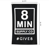 8Min Supply Logo Flag - 3' x 5' - Flag