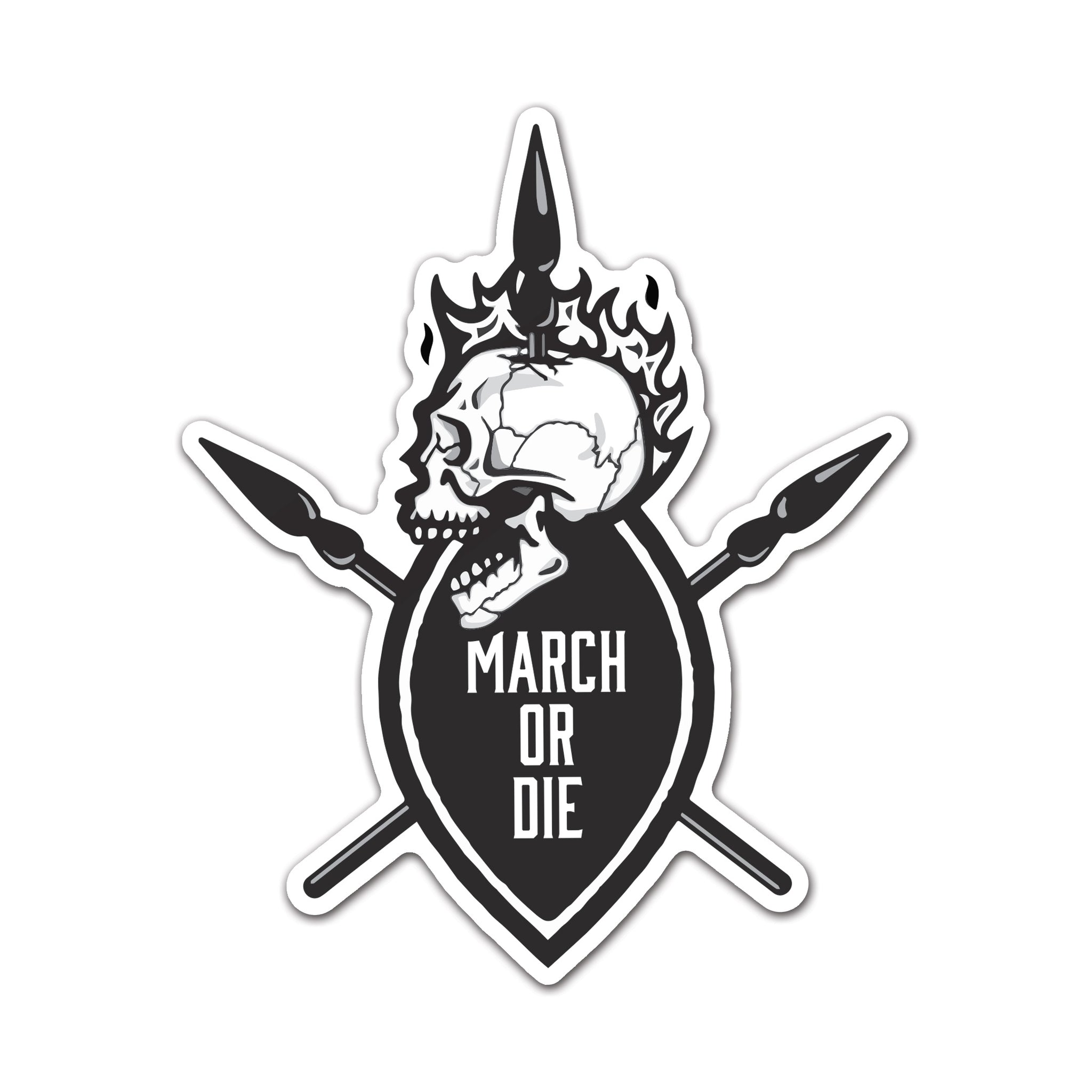 C Co 1-503d March or Die Sticker