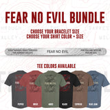 Fear No Evil Bracelet + Heavyweight Tee Bundle