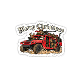 Humvee Santa Sticker