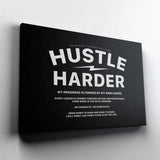 Hustle Harder Canvas