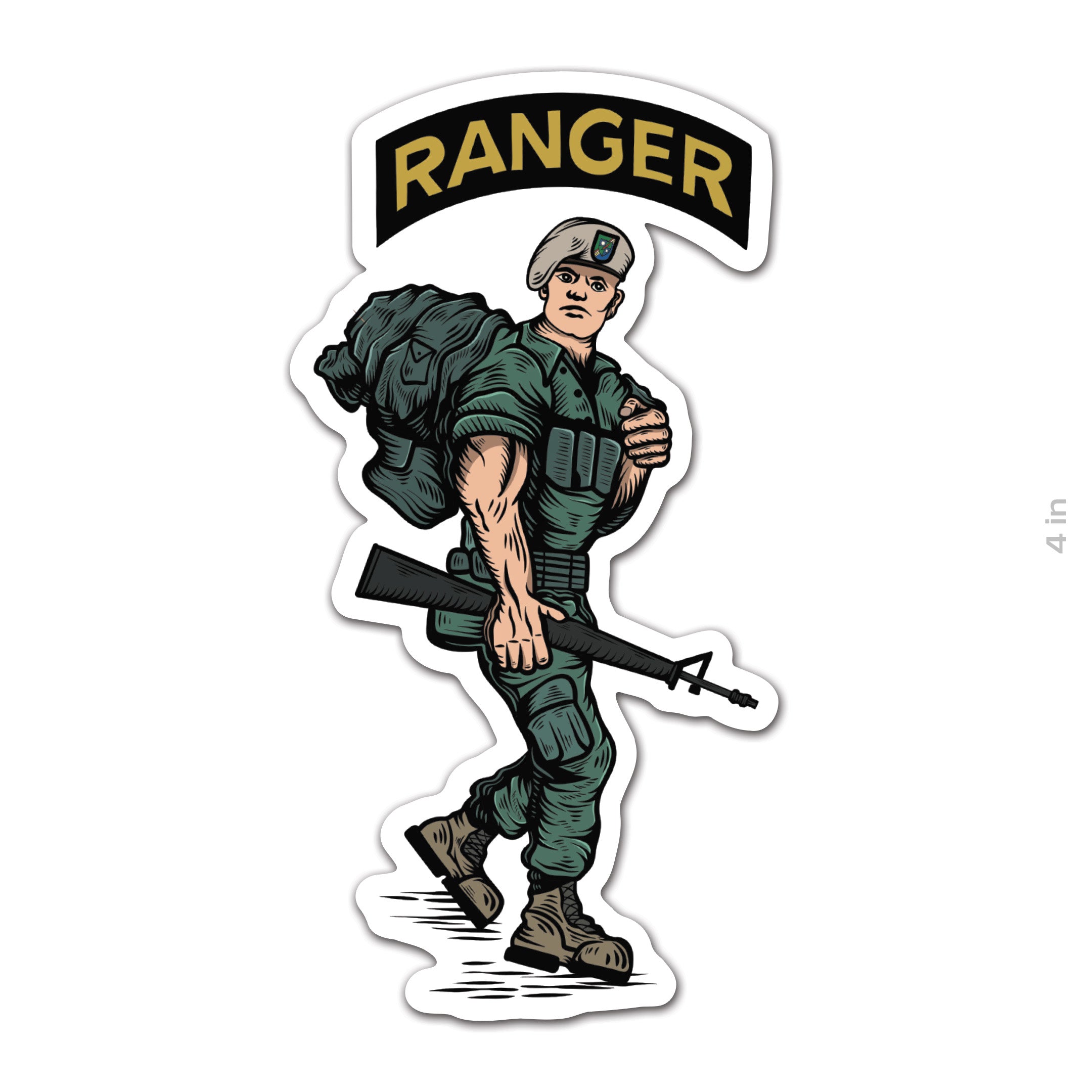 White Ranger Sticker OG Ranger Sticker – American Trigger Pullers