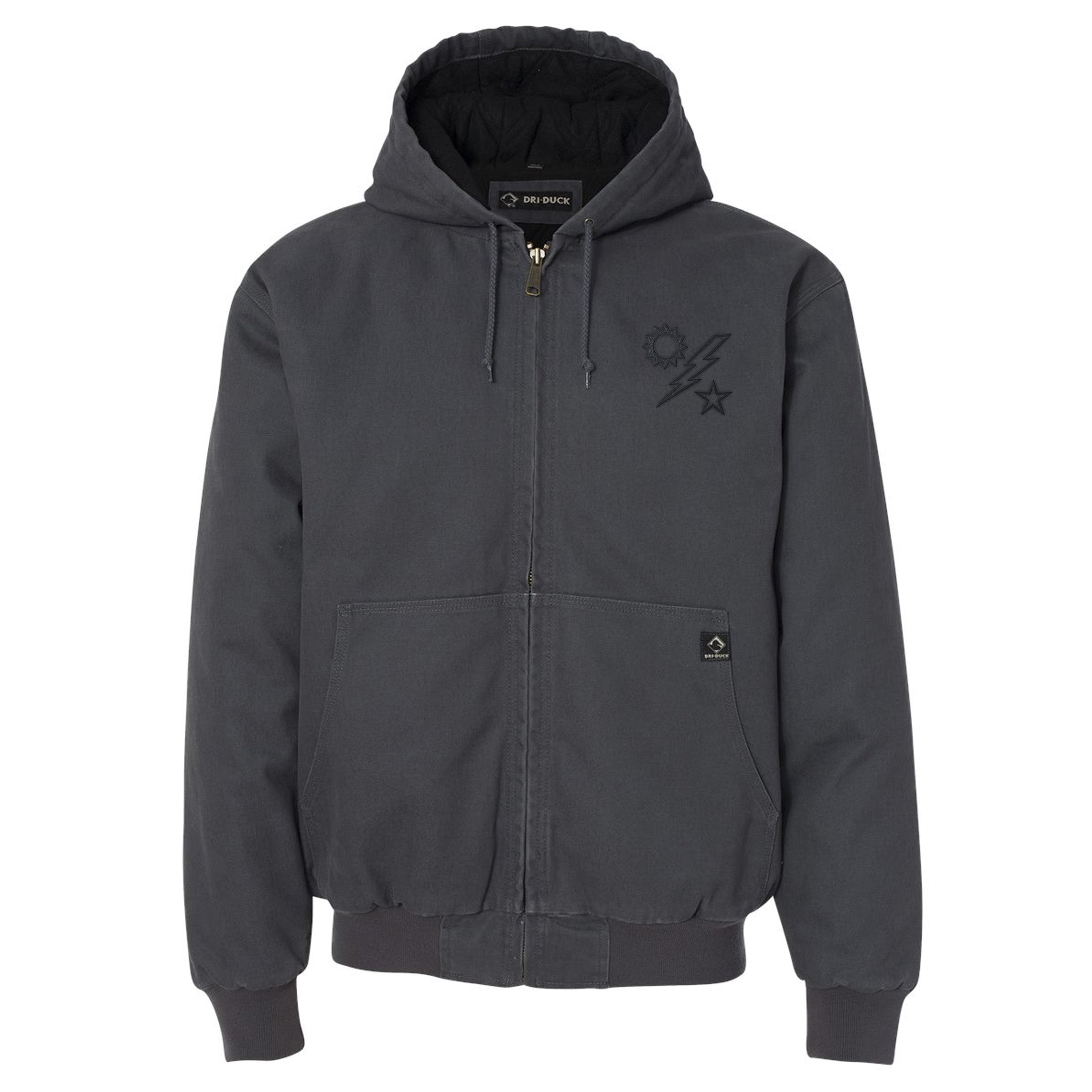 Sun Star Bolt Embroidered Boulder Cloth™ Hooded Jacket – American ...