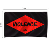 Violence Batt Diamond Flag