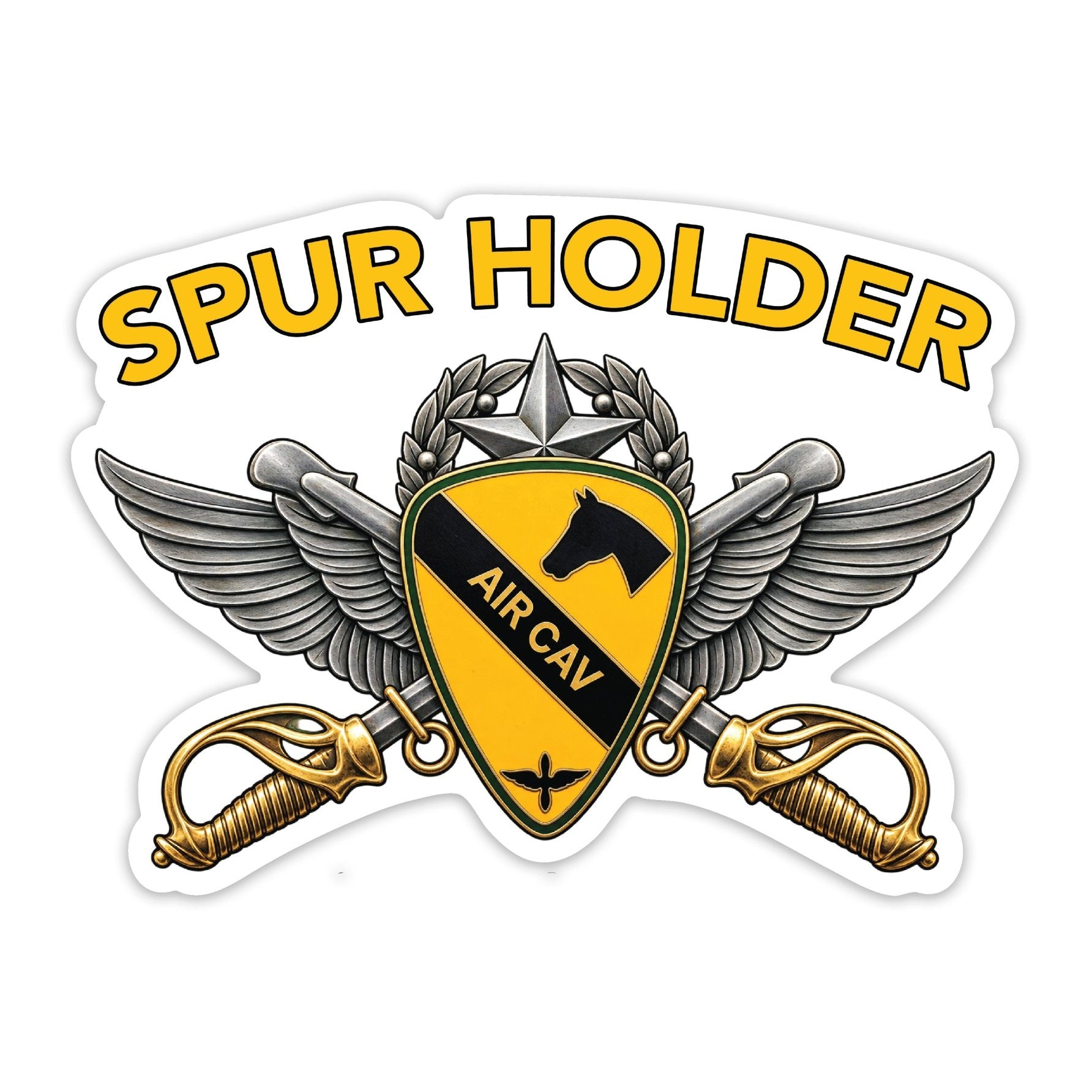 ACB Spur Holder Sticker - 4" - Private Sticker