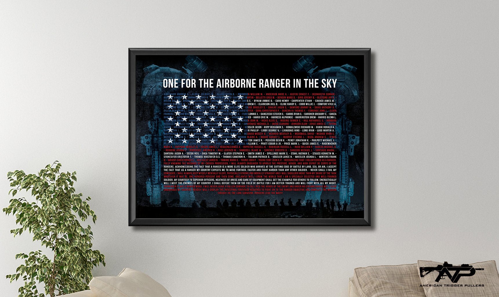 Airborne Ranger in the Sky Canvas - 20" x 28" Canvas - Print