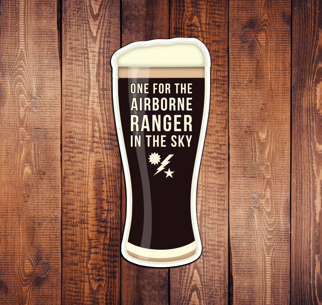 Airborne Ranger Pint Sticker - 5" - Sticker