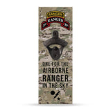 Airborne Ranger Wall Mounted Bottle Opener - 1st Batt Scroll - Bottle Opener