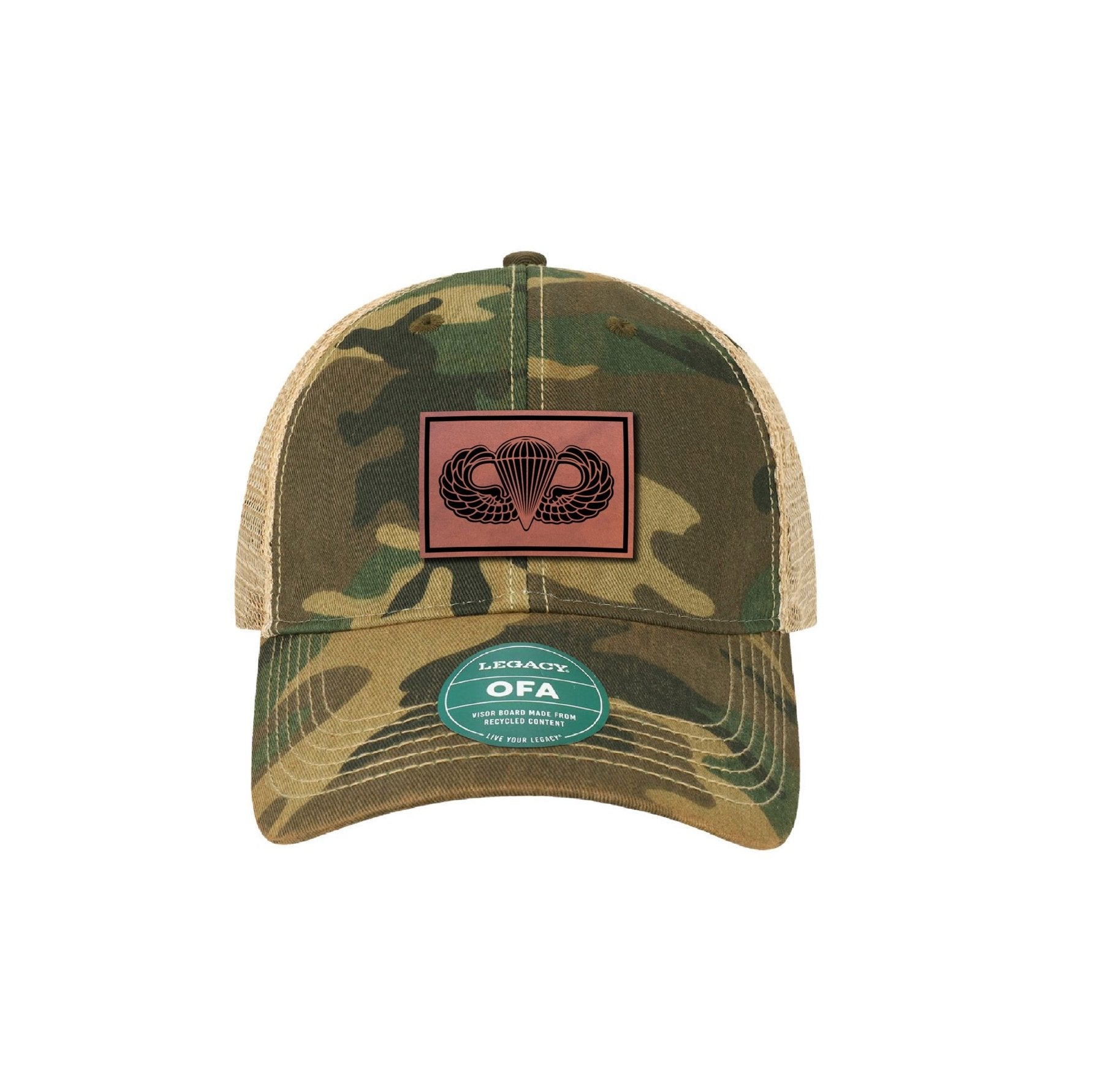 Airborne Wings Leather Dad Cap - Snapback - Headwear