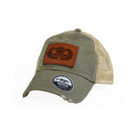 Airborne Wings Leather Dad Cap - Hook and Loop - Headwear