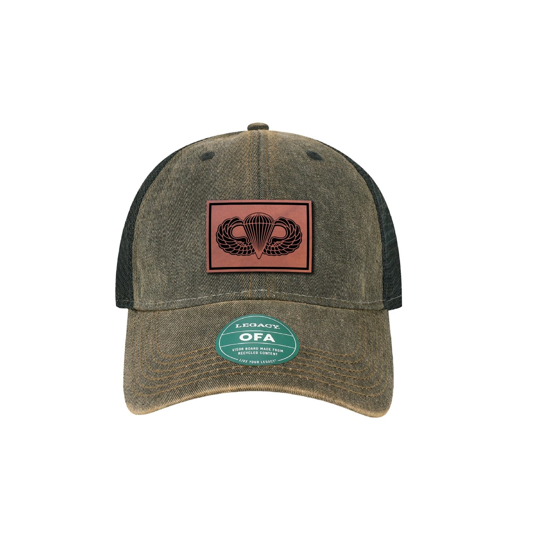 Airborne Wings Leather Dad Cap - Snapback - Headwear