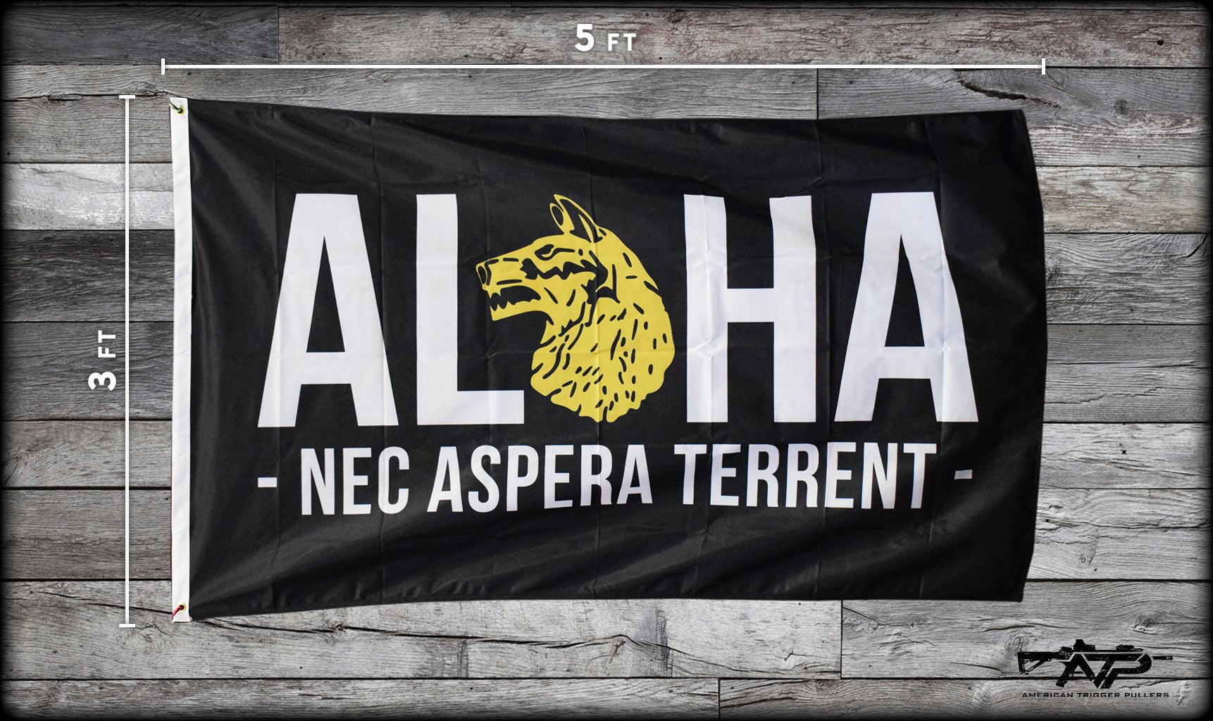 Aloha Wolfhound Flag - 3' x 5' - Flag