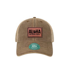 Aloha Wolfhounds Leather Dad Cap - OSFA - Headwear