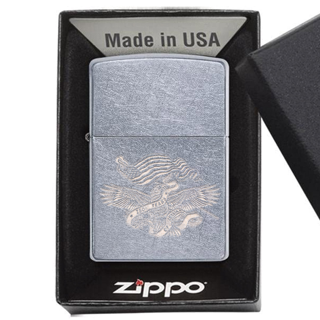 America 250 Eagle Lighter - Chrome - No Discount