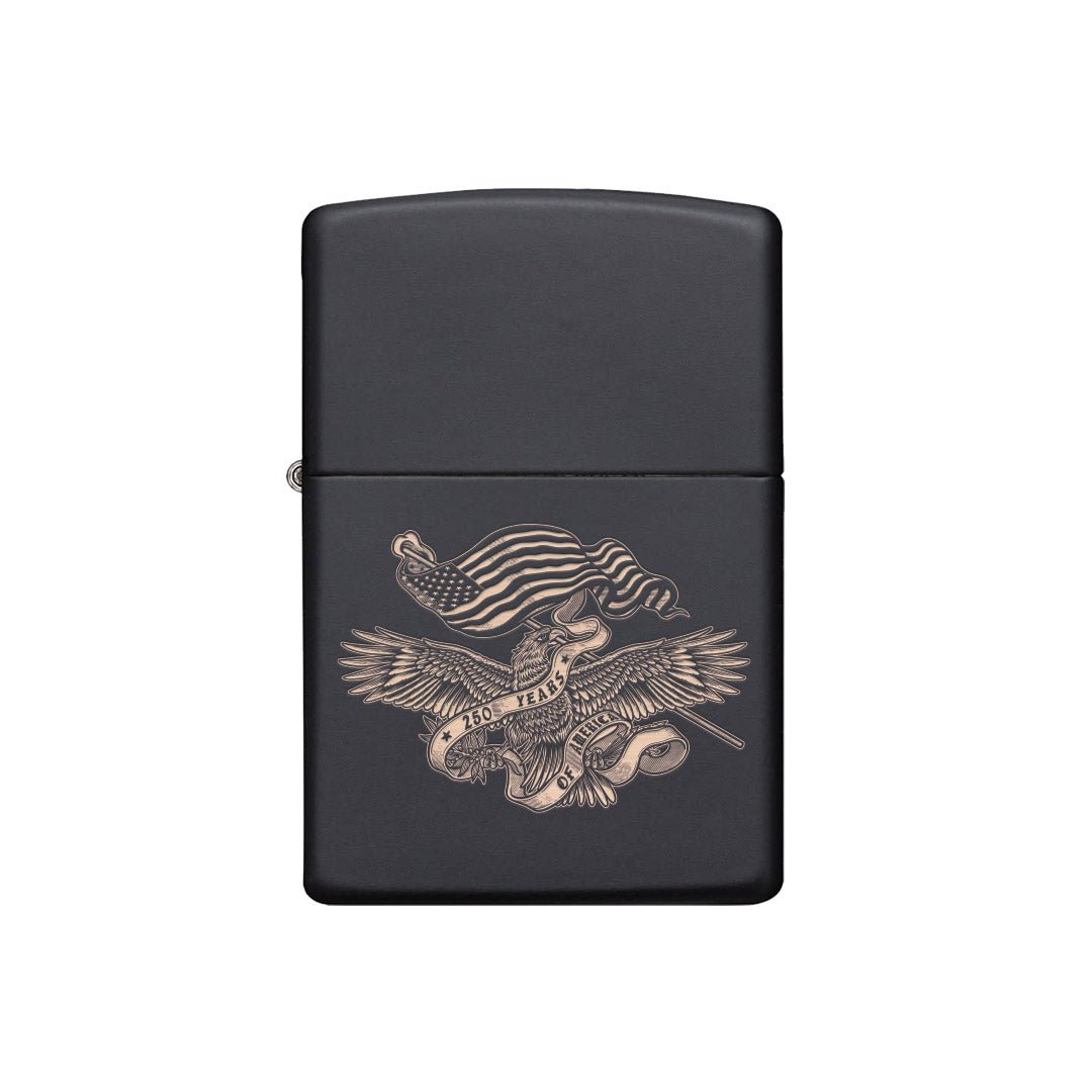 America 250 Eagle Lighter - Matte Black - No Discount