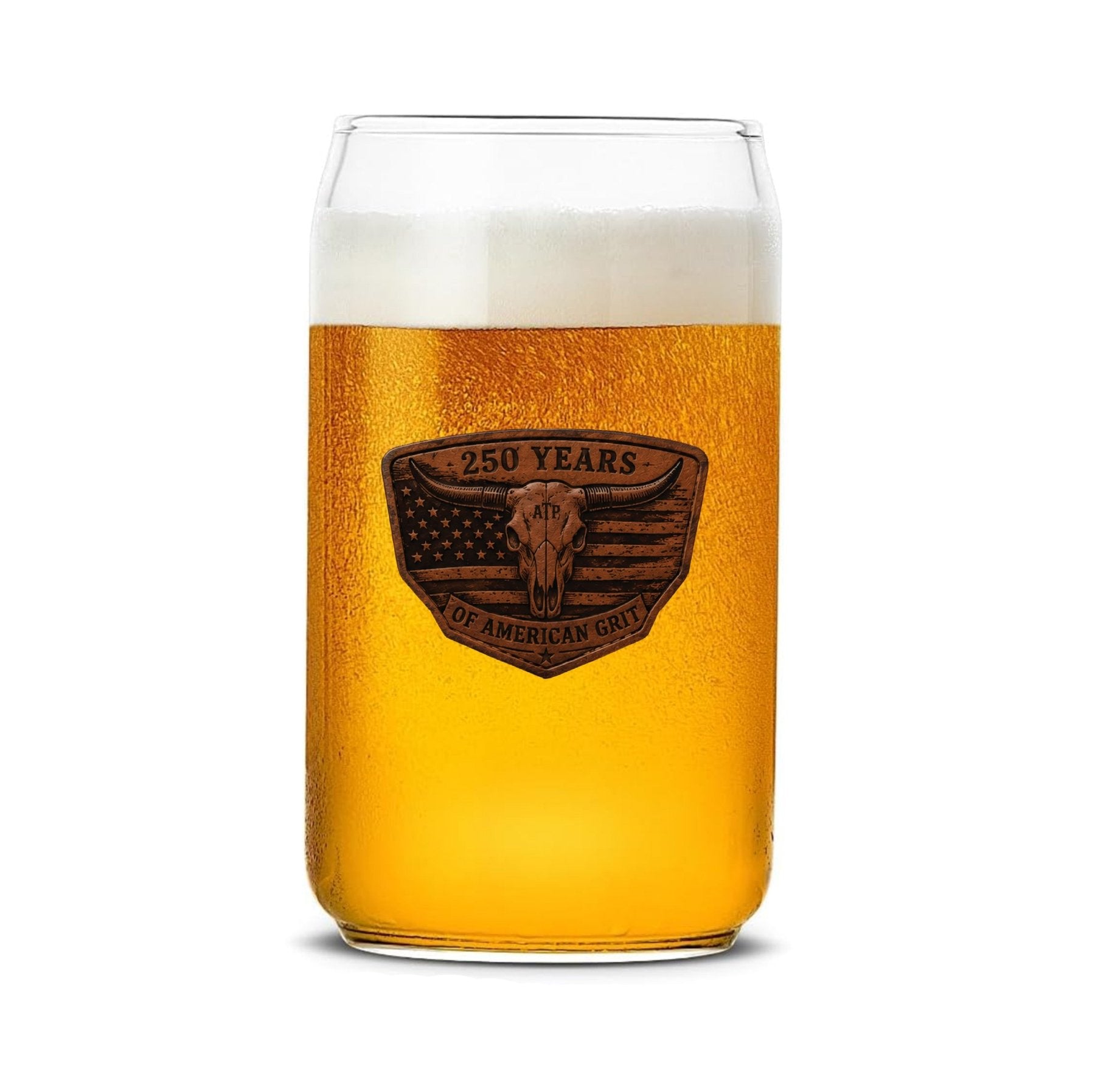 American Grit Beer Can Glass Set - 16oz - Glassware