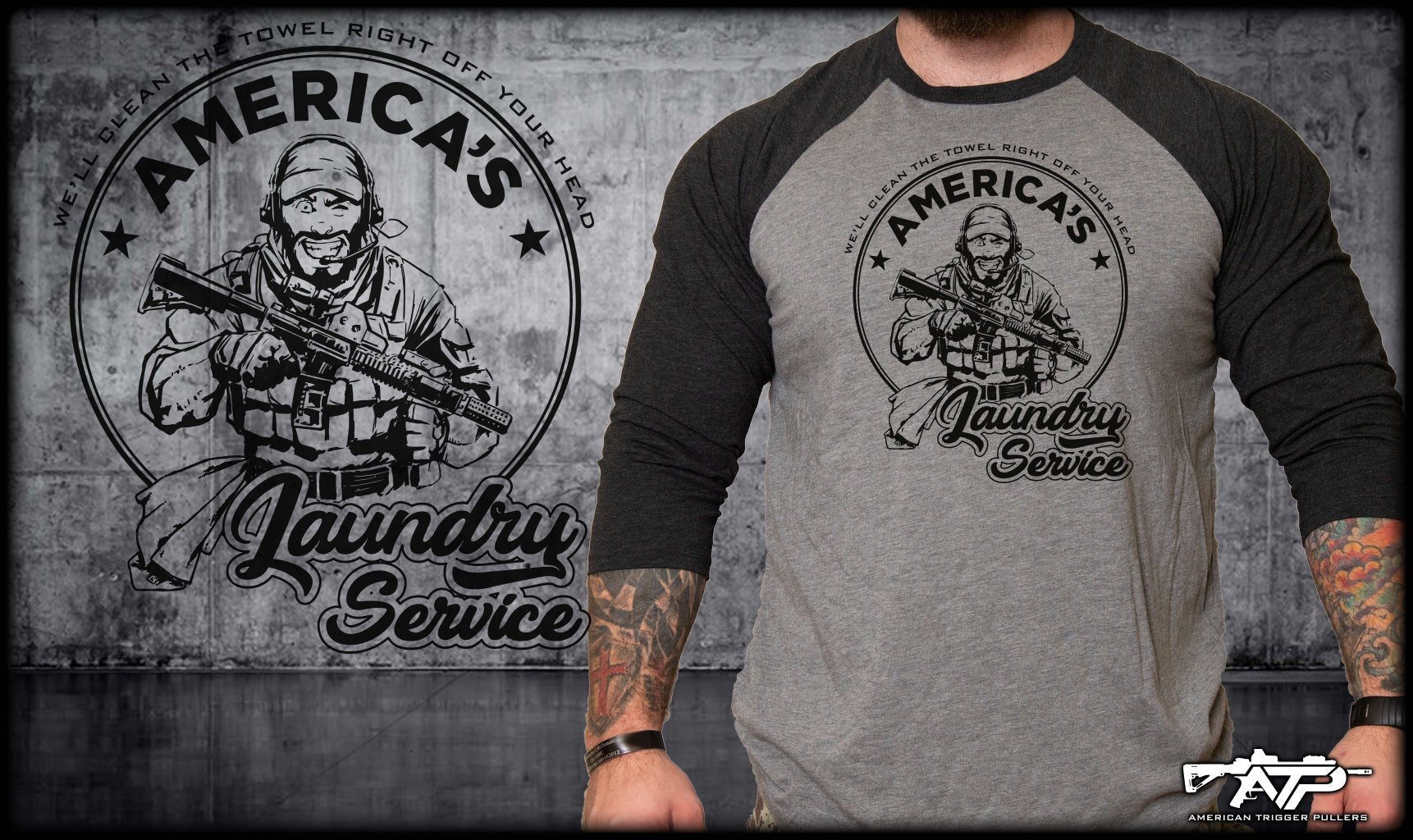 America's Laundry Service - Raglan Charcoal - Archive