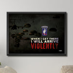 Arrive Violently Print - 20" x 28" Canvas - Print