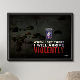 Arrive Violently Print - 20" x 28" Canvas - Print