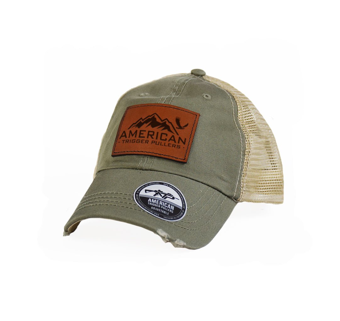 ATP Eagle Mountain Leather Dad Cap - Hook and Loop - Headwear