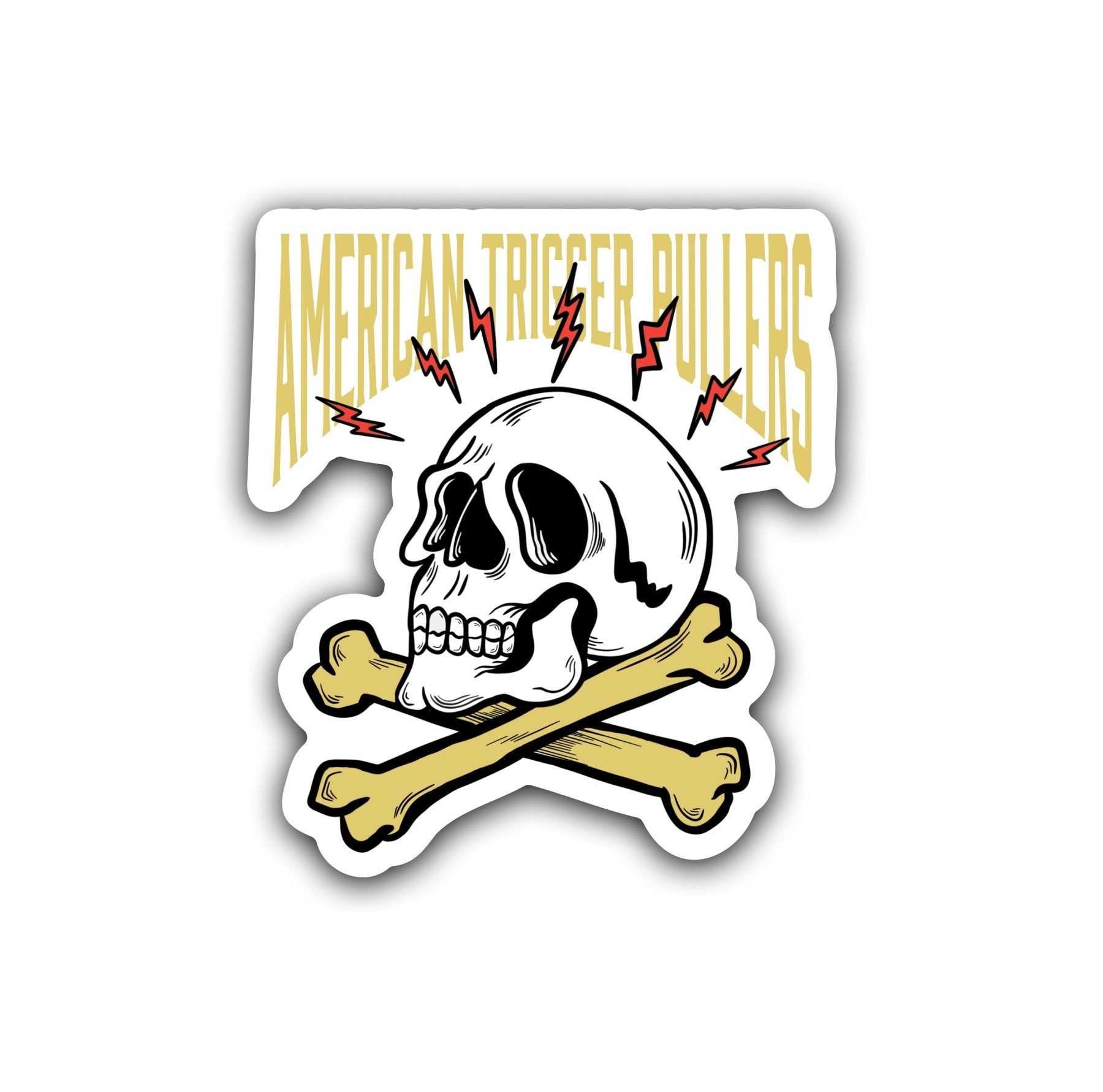 ATP Electrified Skull Sticker – American Trigger Pullers
