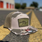ATP Patch 7 - Panel Camo Snapbacks - Harvest Duck Camo/Sandstone Mesh - OD Patch - Headwear