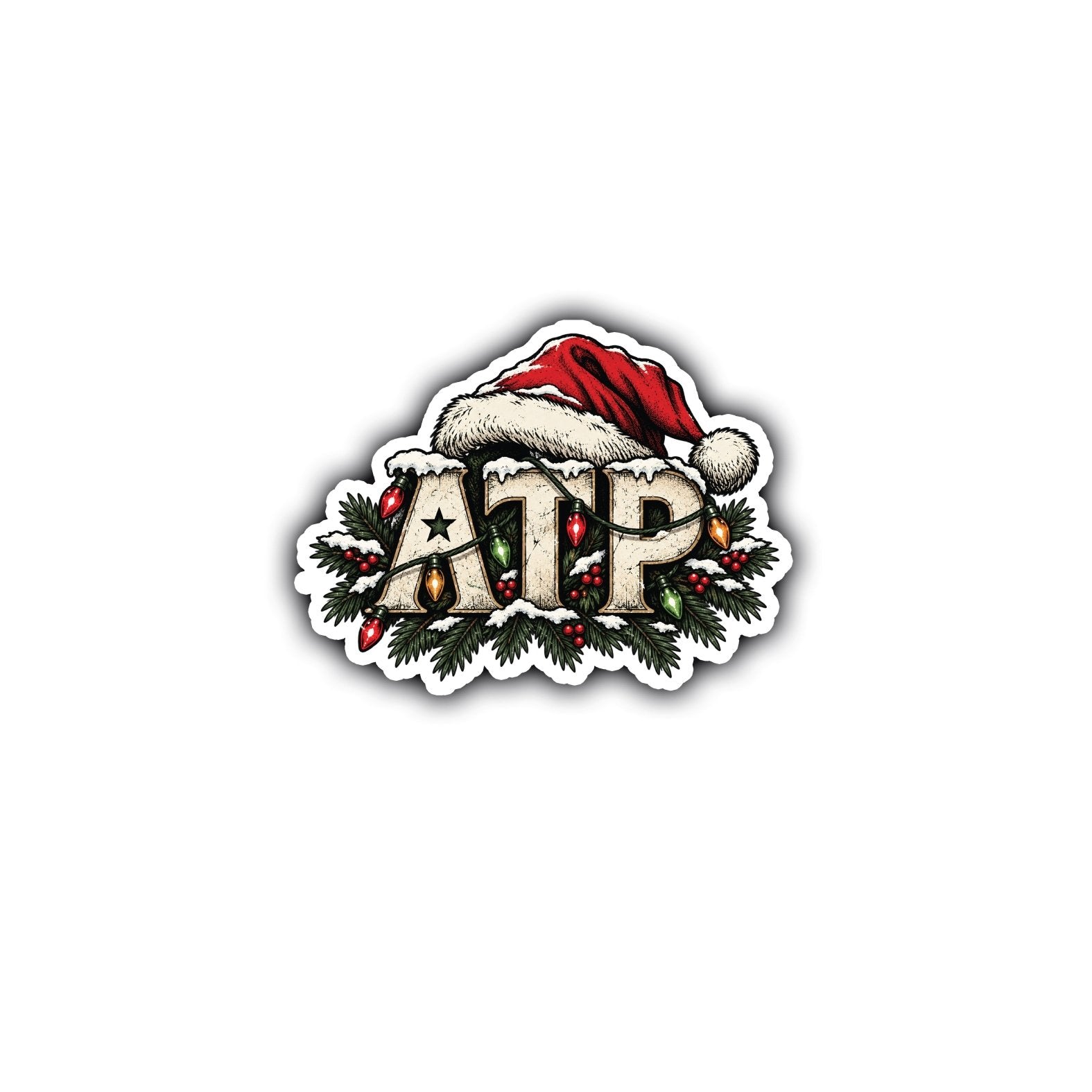 ATP Xmas Logo 2026 Sticker - 4" - Sticker