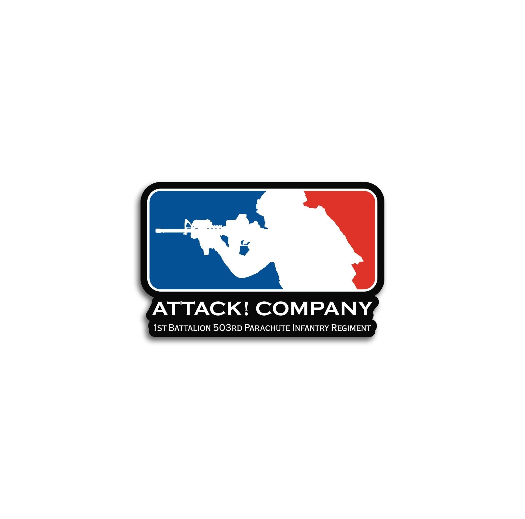 Attack! Company 503rd Sticker - 4" - Private Sticker