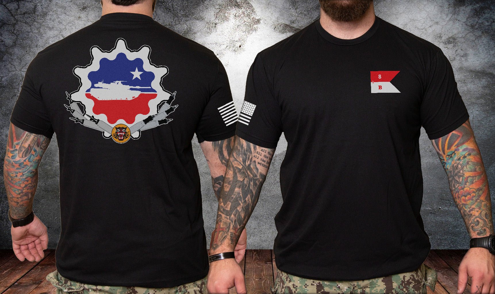 B Co 1 - 8 CAV PT Shirt - Small - Private Shirt