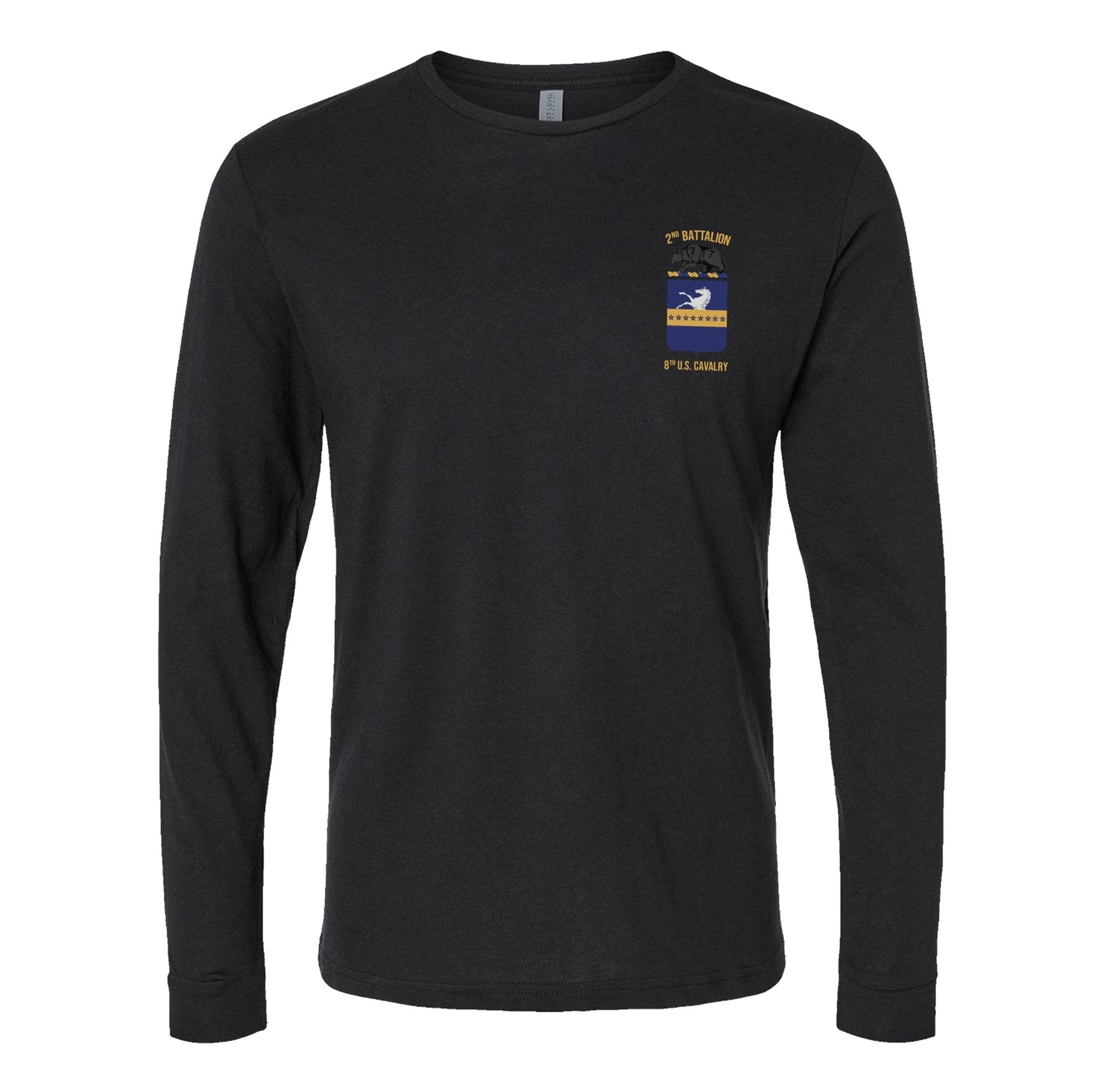 B Co 2 - 8 Cav Eager Arms Long Sleeve PT Shirt - Small - Private Long Sleeve Shirt