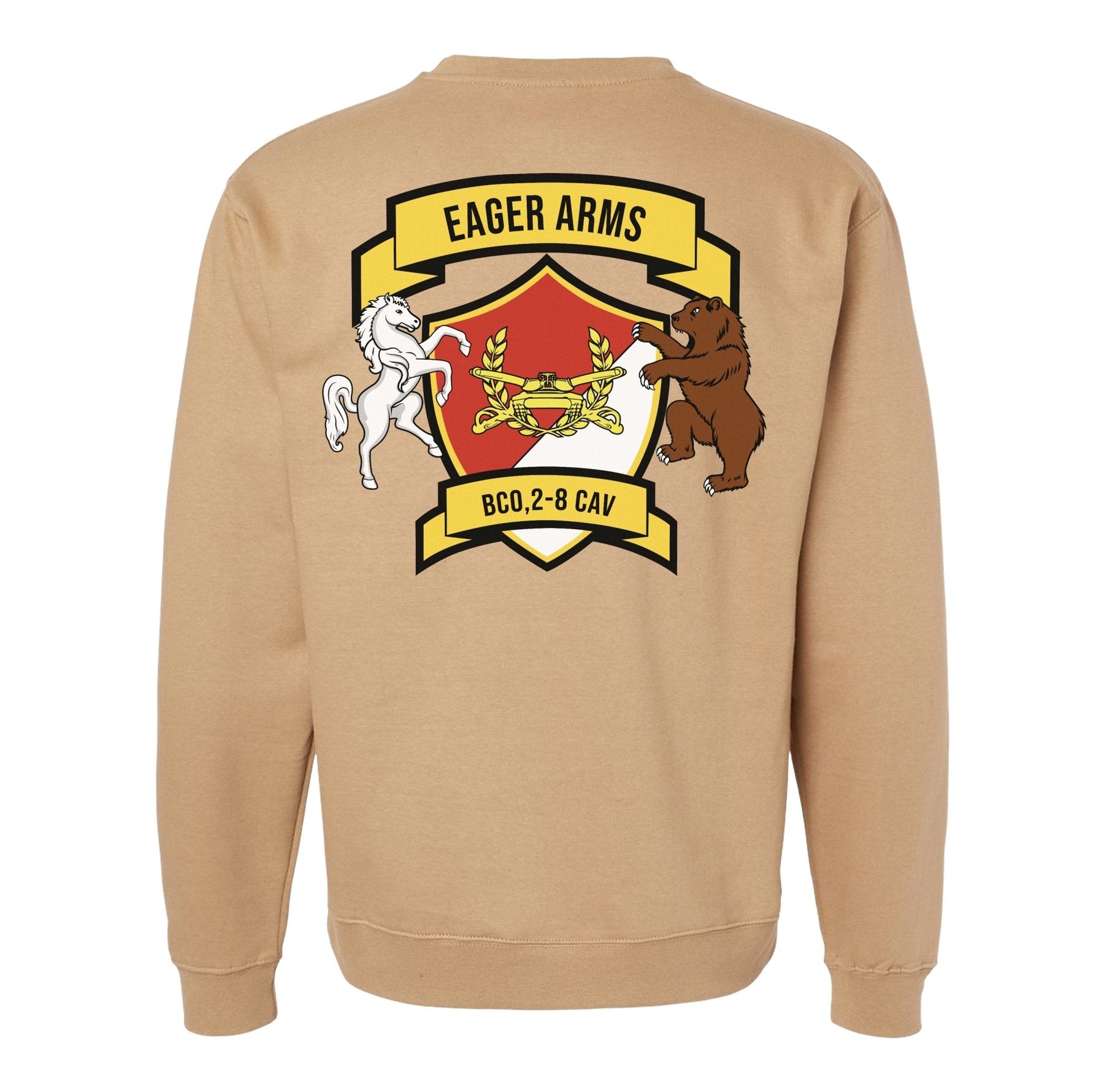 B Co 2 - 8 Cav Eager Arms Sweatshirt - Small - Private Sweatshirt