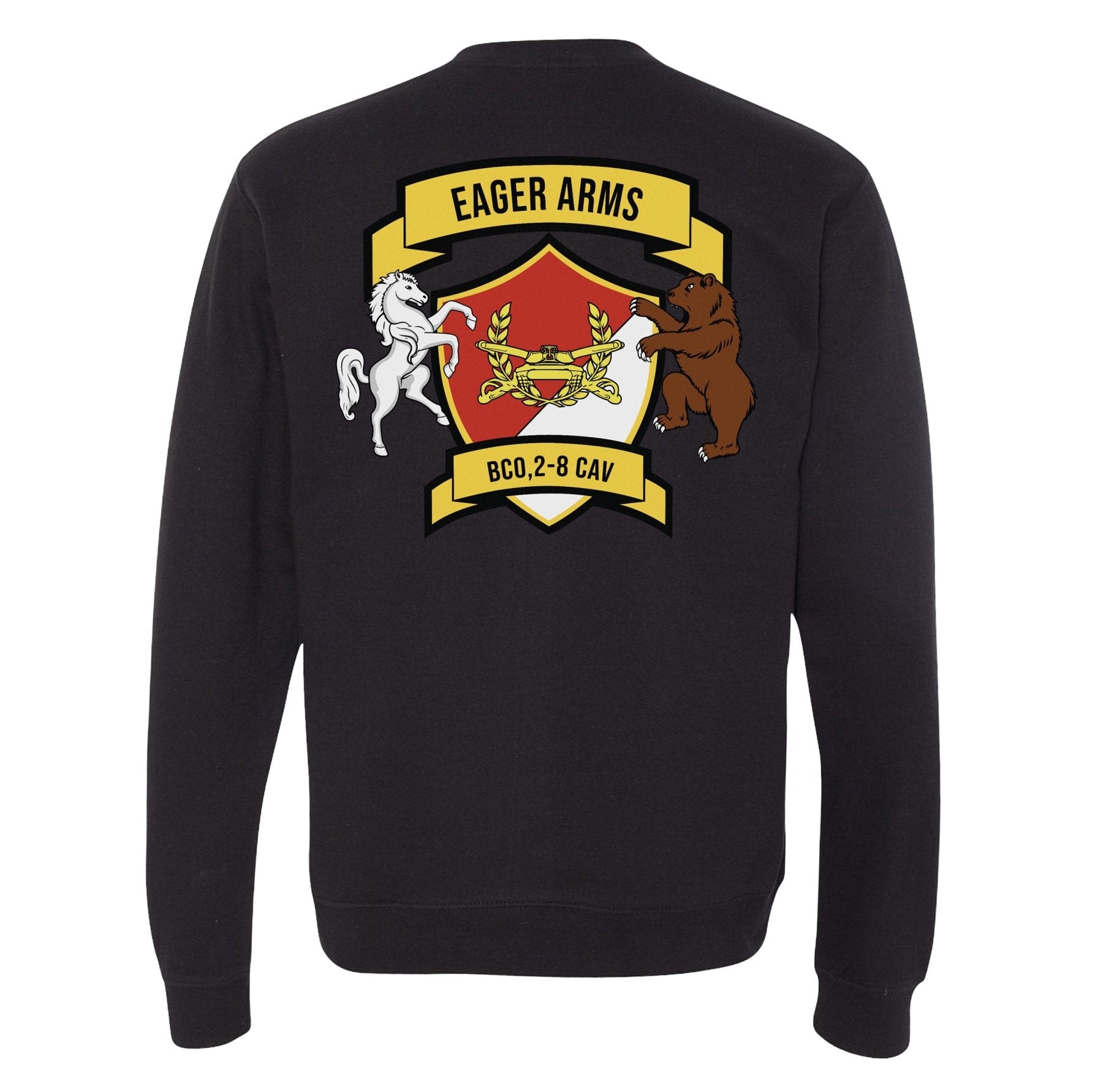B Co 2 - 8 Cav Eager Arms Sweatshirt - Small - Private Sweatshirt