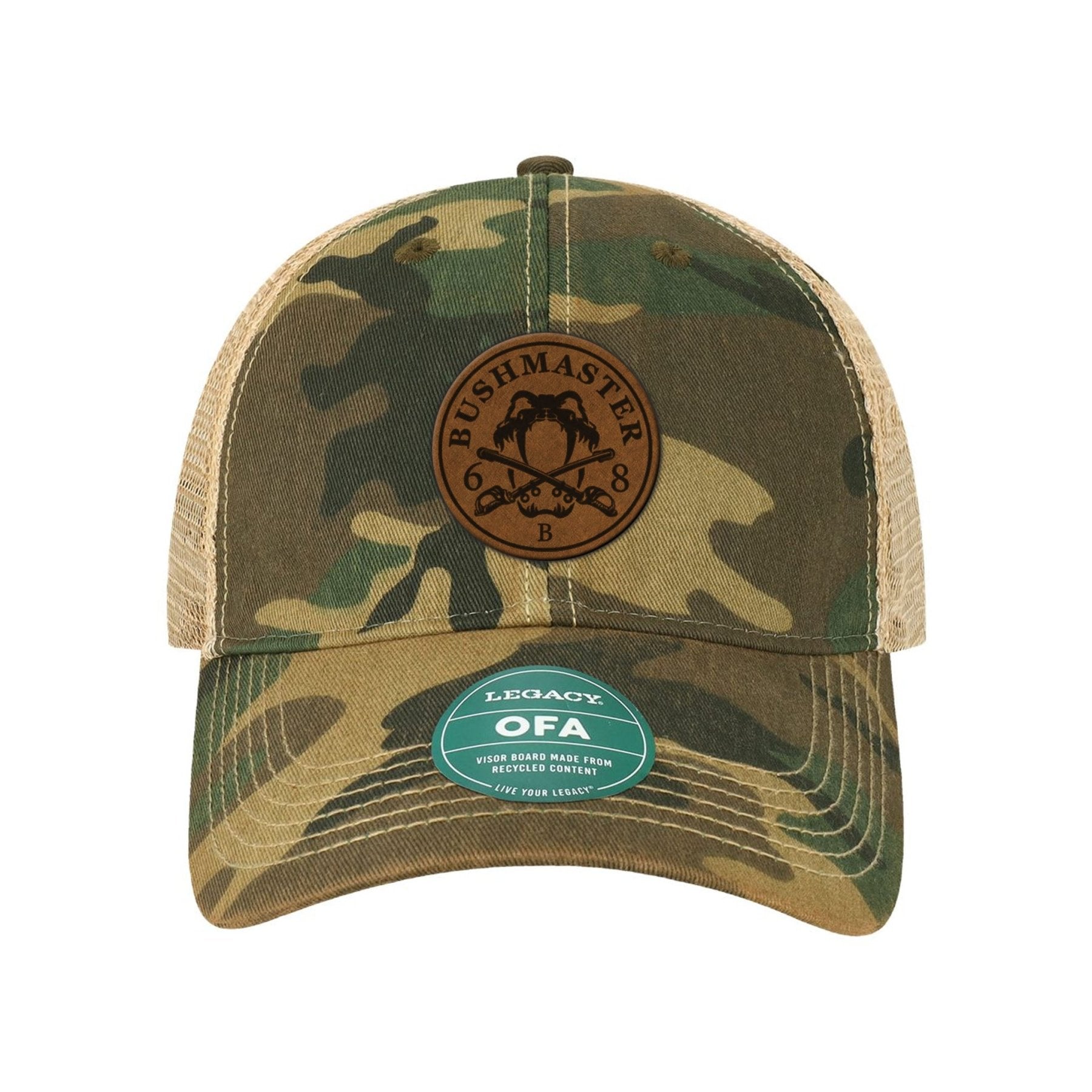 B Co Bushmaster 6 - 8 CAV Leather Patch Dad Hat - OSFA - Private Headwear