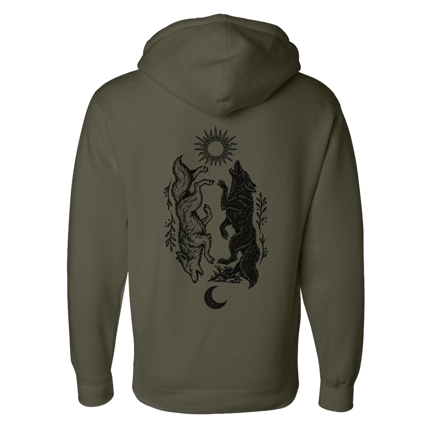 Balanced Wolves Hoodie - Small - Hoodie